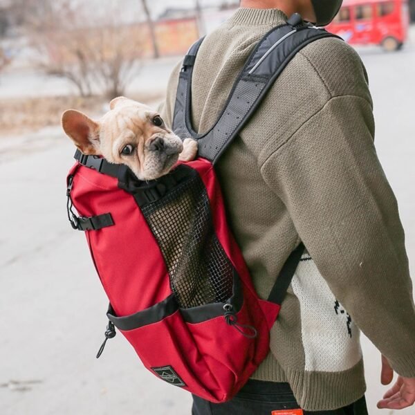 Pet Dog Carrier Bag Carrier For Dogs Backpack Out Double Shoulder Portable Travel Backpack Outdoor Dog Carrier Bag Travel - Image 10