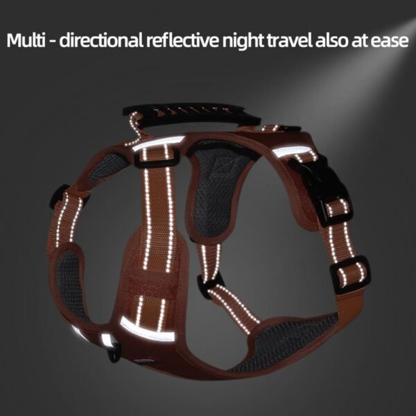 Nylon Dog Harness No Pull Breathable Reflective Pet Harness Vest For Small Large Dog Outdoor Running Dogs Training Accessories - Image 8