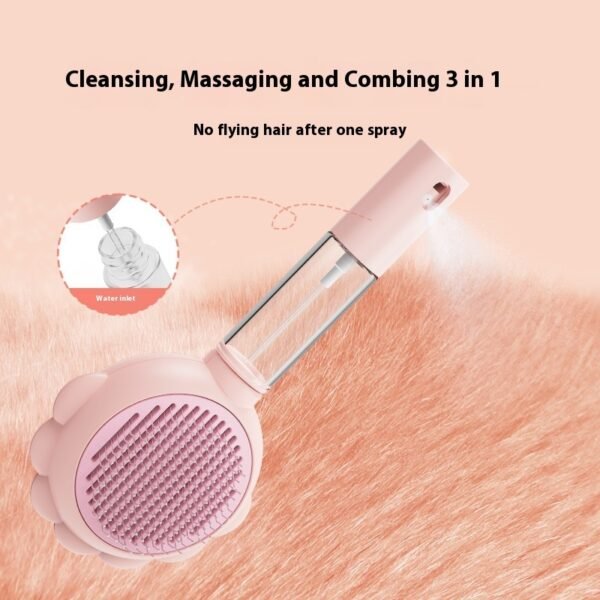 2 In 1 Self Cleaning Dog Brush Comb With Spray Pets Grooming Hair Remover Combs Brush Floating Hair Pet Grooming Brush Pet Products - Image 10