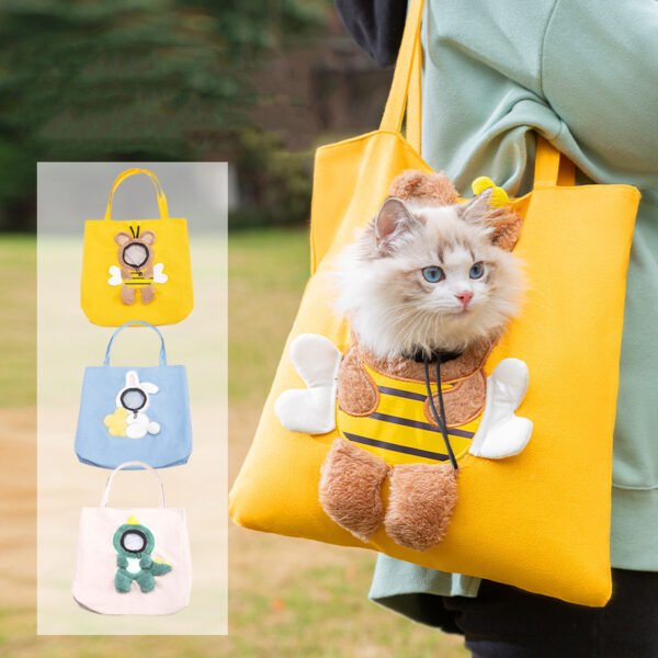 Bee Out Cute Canvas Pet Bag - Image 6