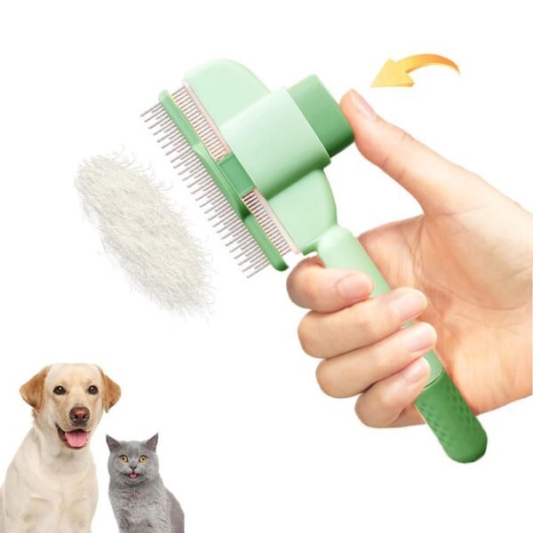 Professional Pet Comb For Dogs And Cats With Release Button Flea Cat Combs For Cats And Dogs - Easy To Use And Durable Grooming Tool Pet Products - Image 6