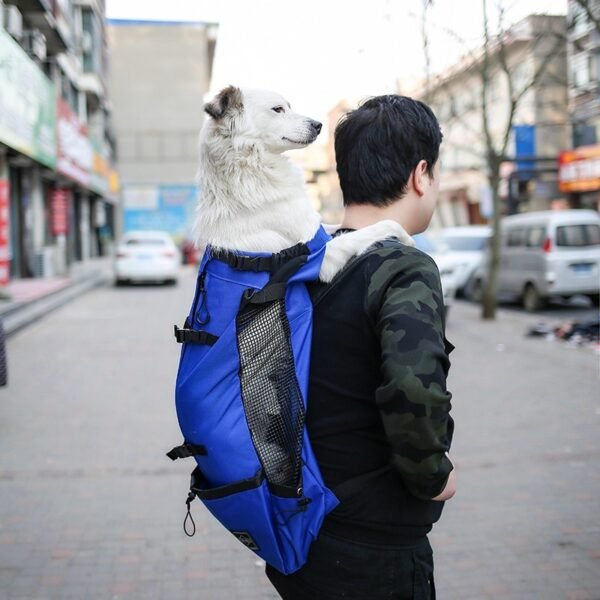 Pet Dog Carrier Bag Carrier For Dogs Backpack Out Double Shoulder Portable Travel Backpack Outdoor Dog Carrier Bag Travel - Image 9