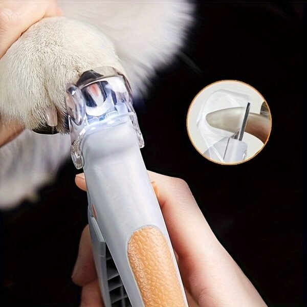 LED Light Pet Nail Trimmer Suitable For Trimming Cat And Dog Nails And Paws Magnifying Glass Can Be Used As Nail Clip Quick Trim Steel Blade - Image 5