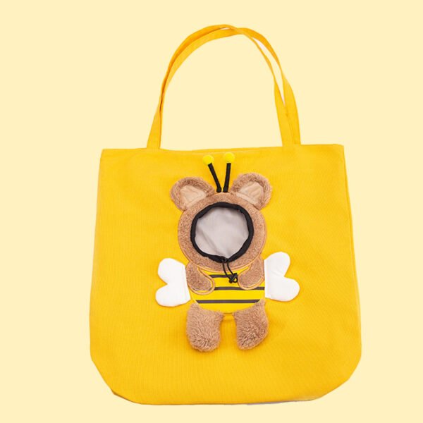 Bee Out Cute Canvas Pet Bag - Image 3