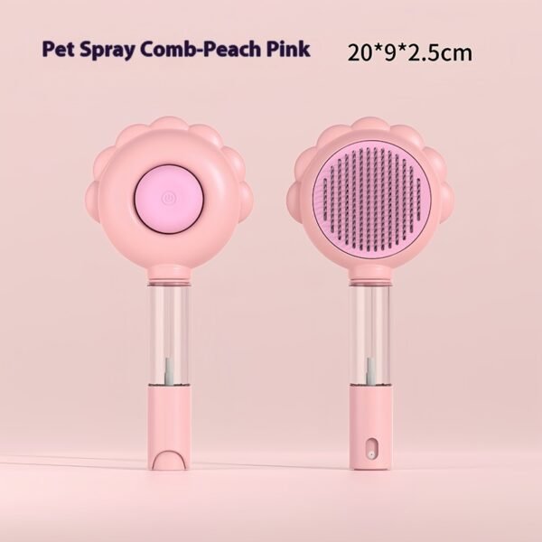 2 In 1 Self Cleaning Dog Brush Comb With Spray Pets Grooming Hair Remover Combs Brush Floating Hair Pet Grooming Brush Pet Products - Image 5